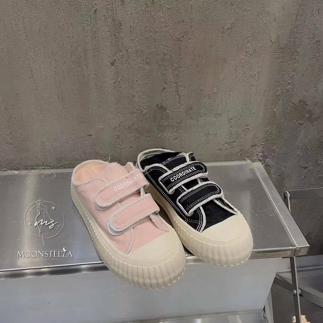 帆布魔鬼氈兩穿餅乾鞋