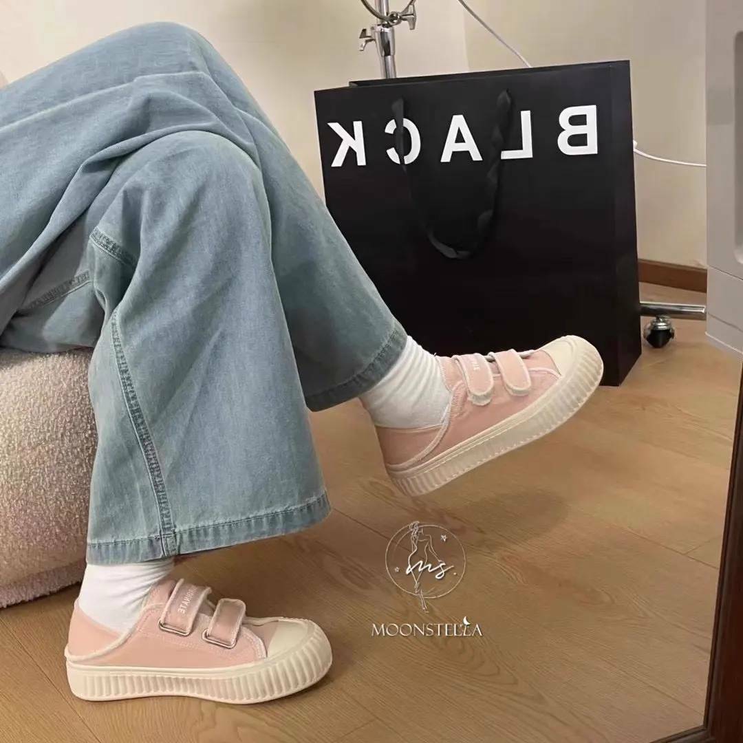 帆布魔鬼氈兩穿餅乾鞋