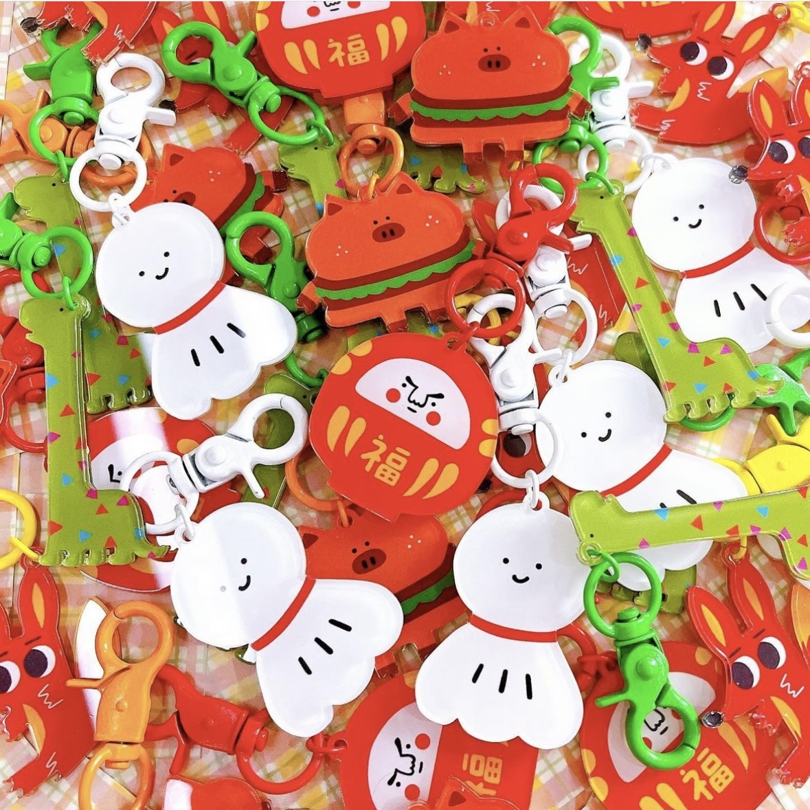 小玉西瓜 壓克力吊飾 造型鑰匙圈｜ 微醺斑比