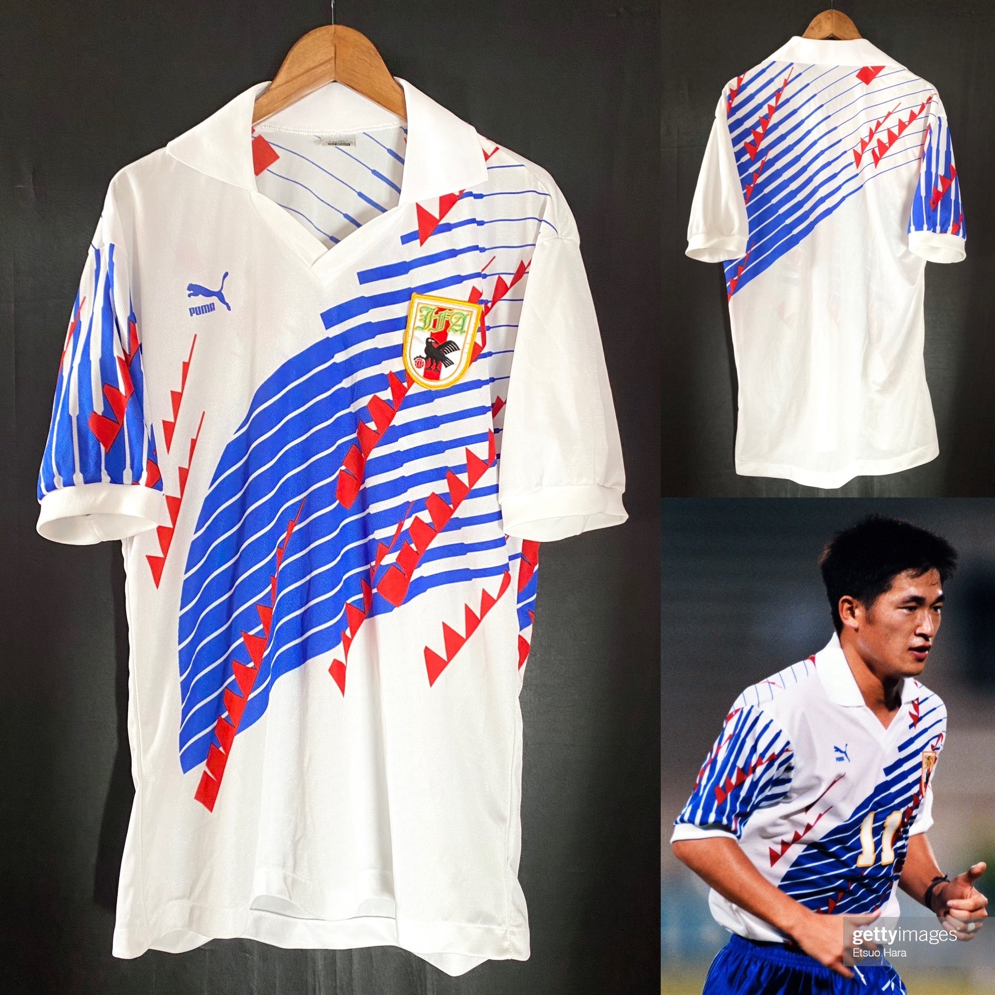 日本隊 1992-1995 Puma 作客球衣