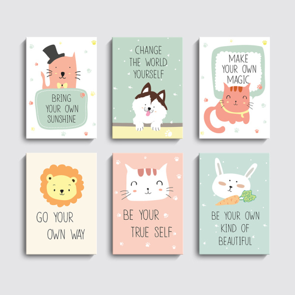 順應自我無框掛畫