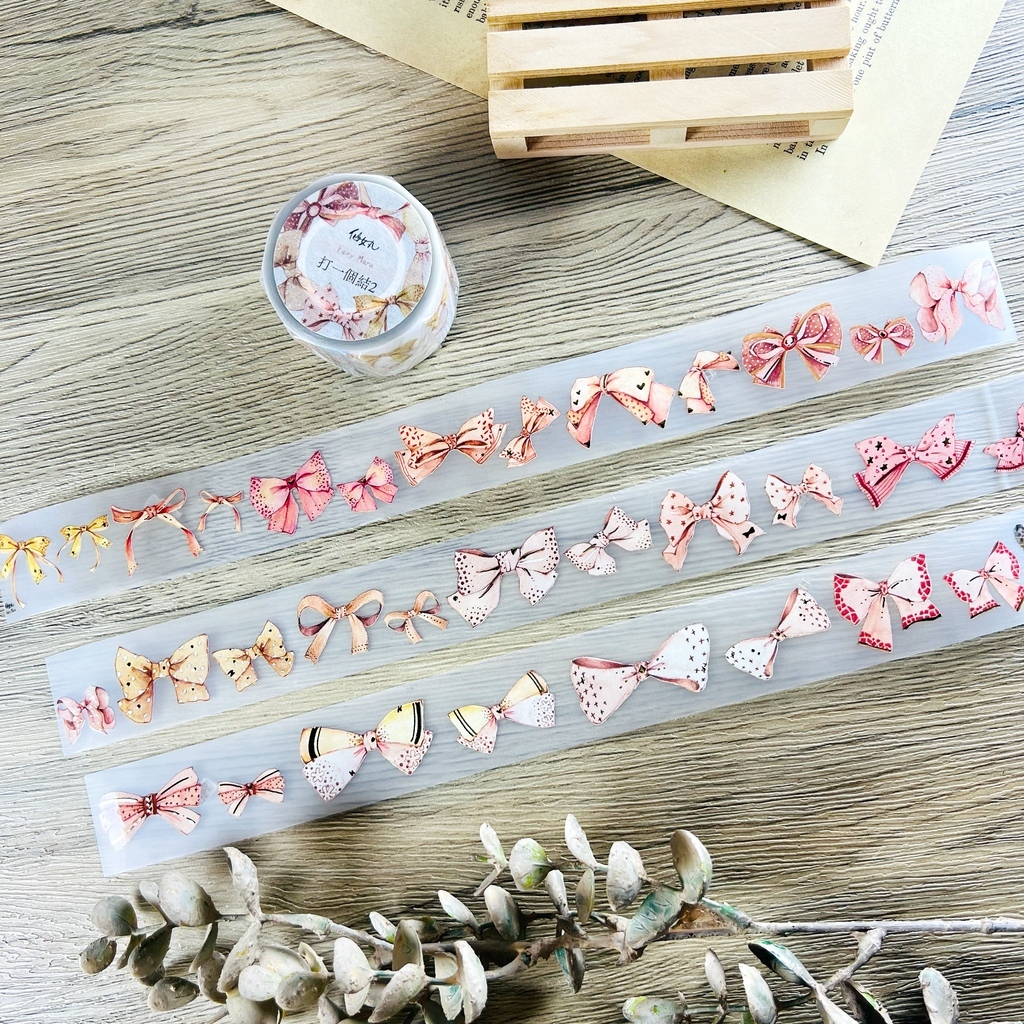 仙女丸Fairy Maru．打一個結2 3cm霧面PET膠帶 <整捲/分裝>