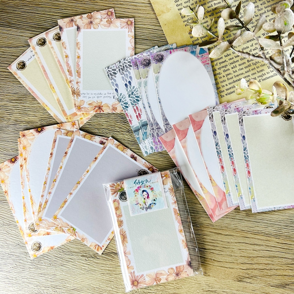 仙女丸Fairy Maru．奶茶色的框 便箋卡 <整包/分裝>