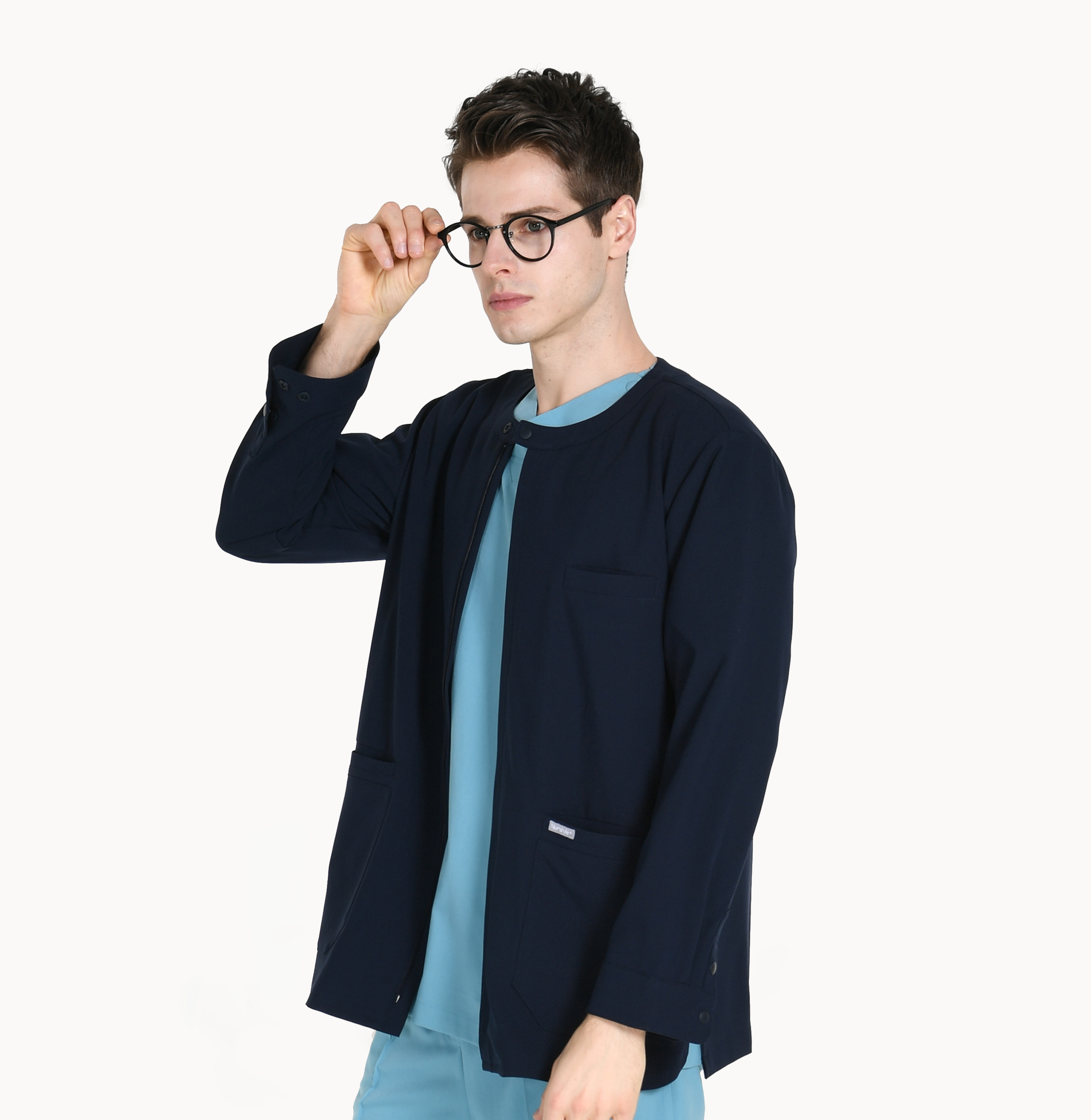 20508 EASYLIGHT 男款夾克醫護服 深海藍