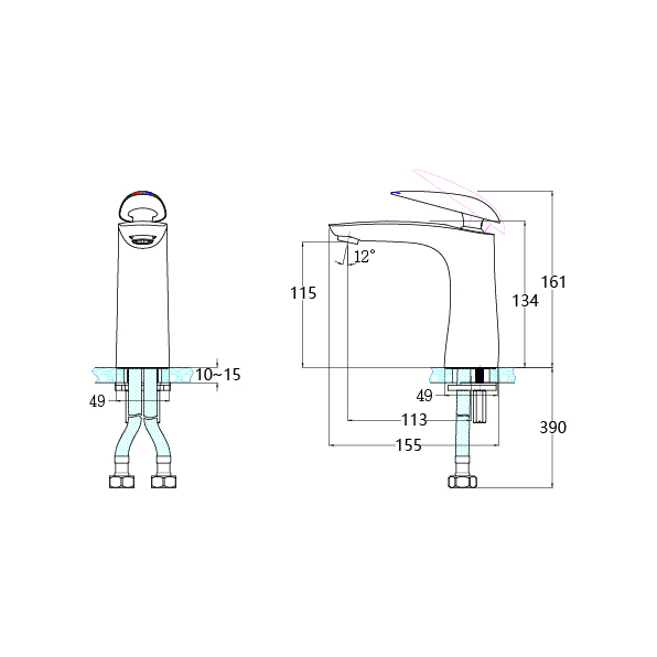 凱薩 單孔面盆龍頭 B810CB/BT810CB