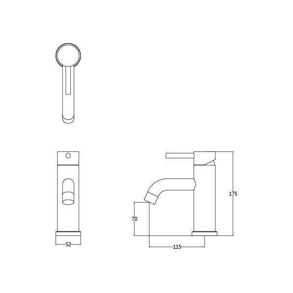 凱撒 不鏽鋼單孔面盆龍頭 B1010S/BT1010S