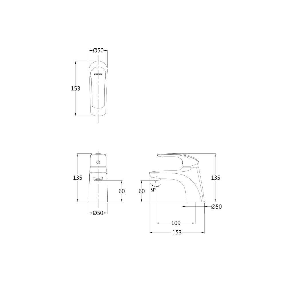 凱撒 單孔面盆龍頭推薦型號 B560C / BT560C不用辛苦比價格了！限時優惠特價中