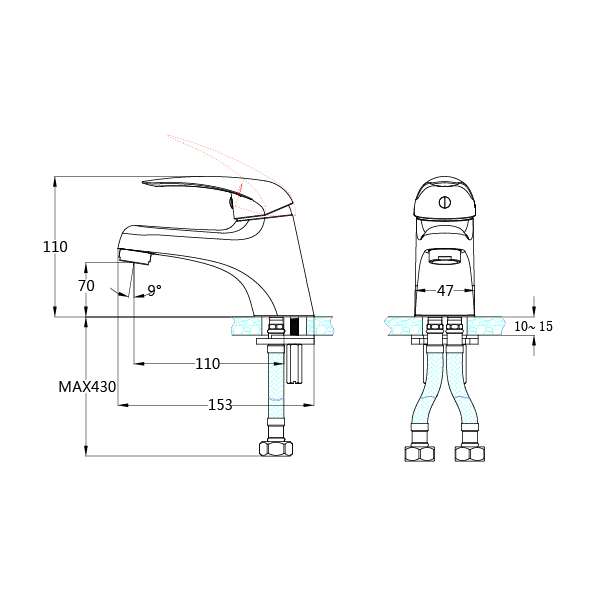 凱撒 單孔面盆龍頭 B260C / BT260C