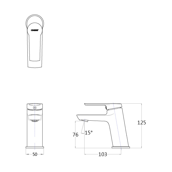 凱撒 面盆龍頭 B200C/BT200C/B202C