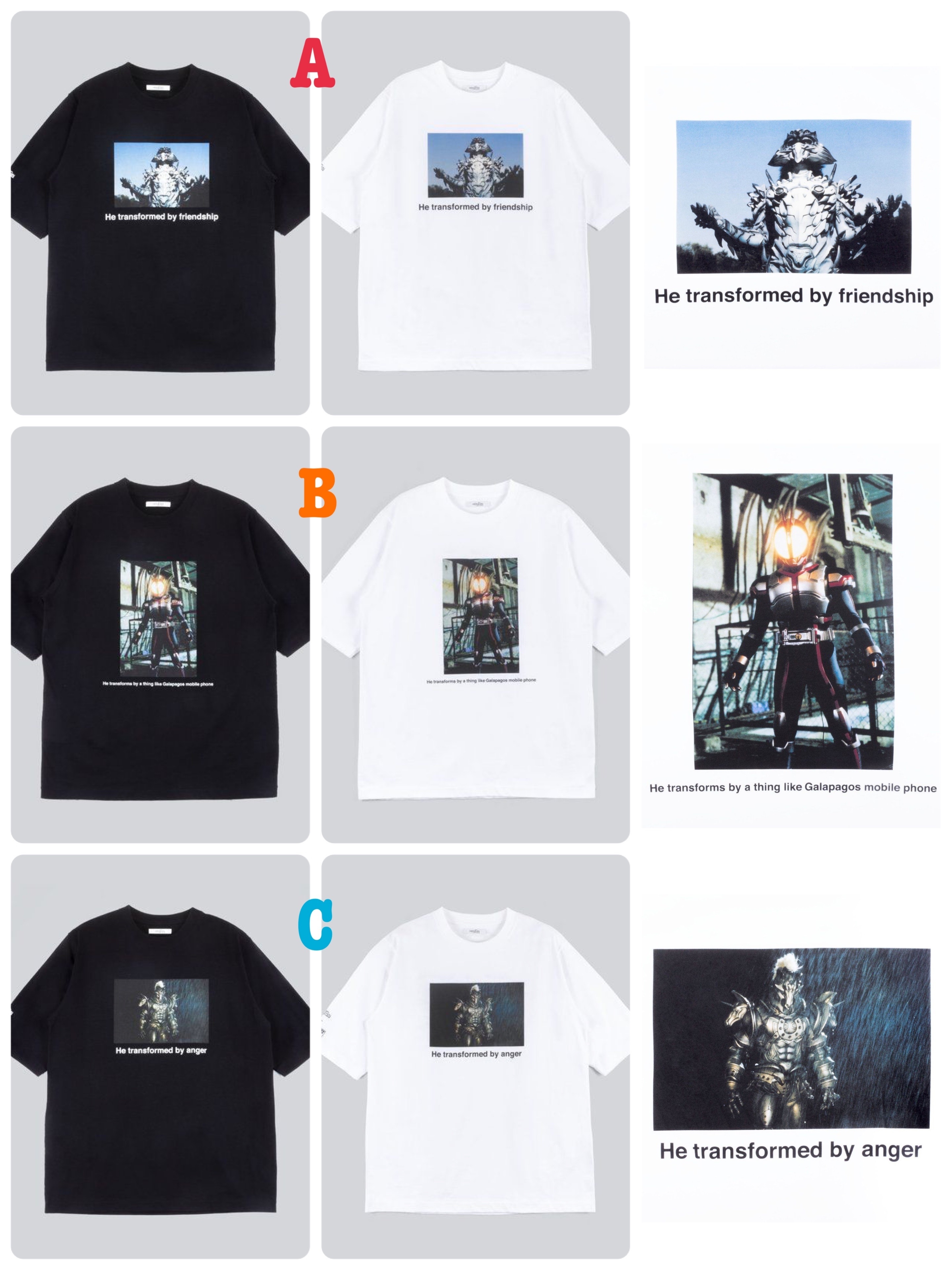 Pbandai 預訂2023/8月 仮面ライダー555　NEGLECT ADULT PATiENTS コラボレーションTシャツ（3柄） ｜HENSHIN by KAMEN RIDER