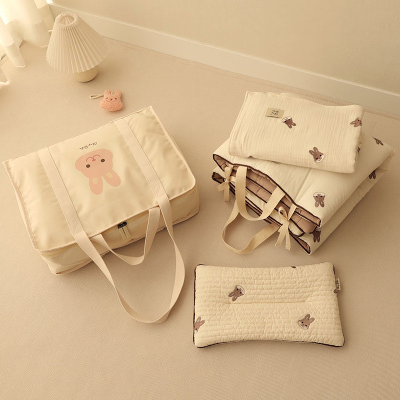 可愛兔熊棉被收納袋/旅行袋