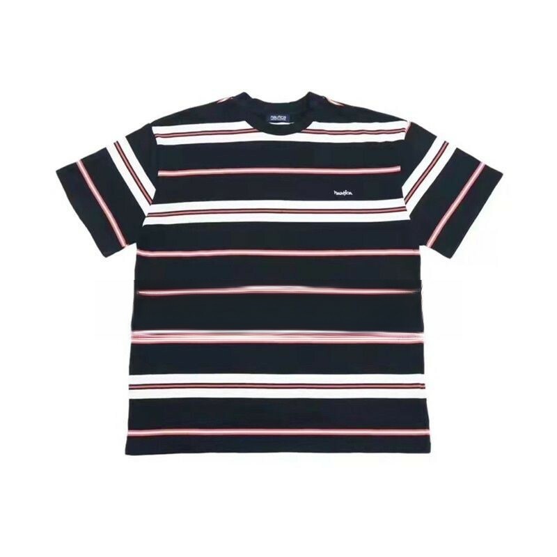 Nautica長谷川條紋口袋刺繡短袖 T恤 短袖 短T