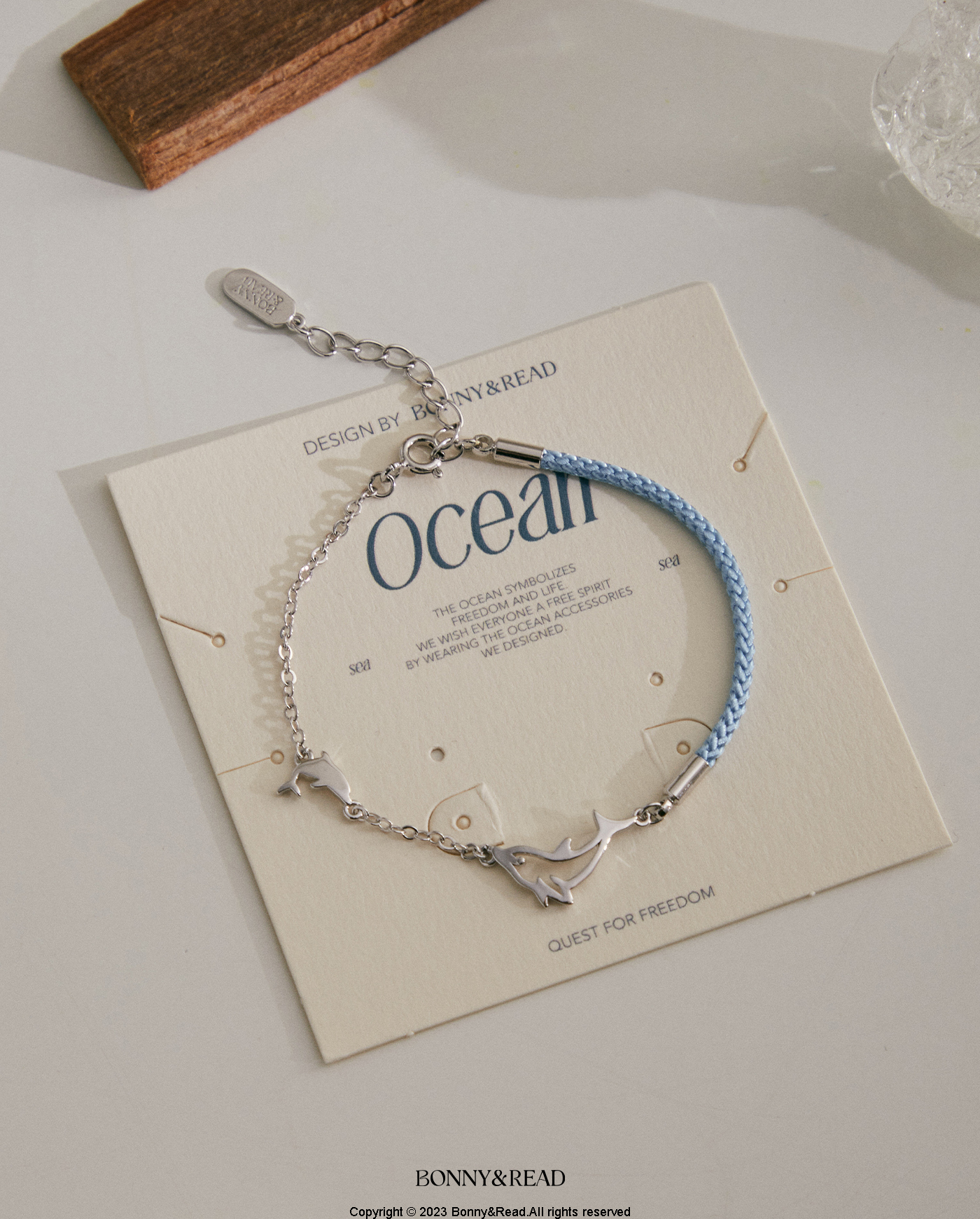 平價飾品,海洋,海豚,編織手鍊