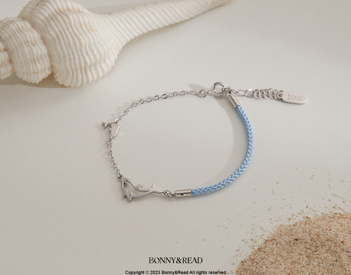 平價飾品,海洋,海豚,編織手鍊