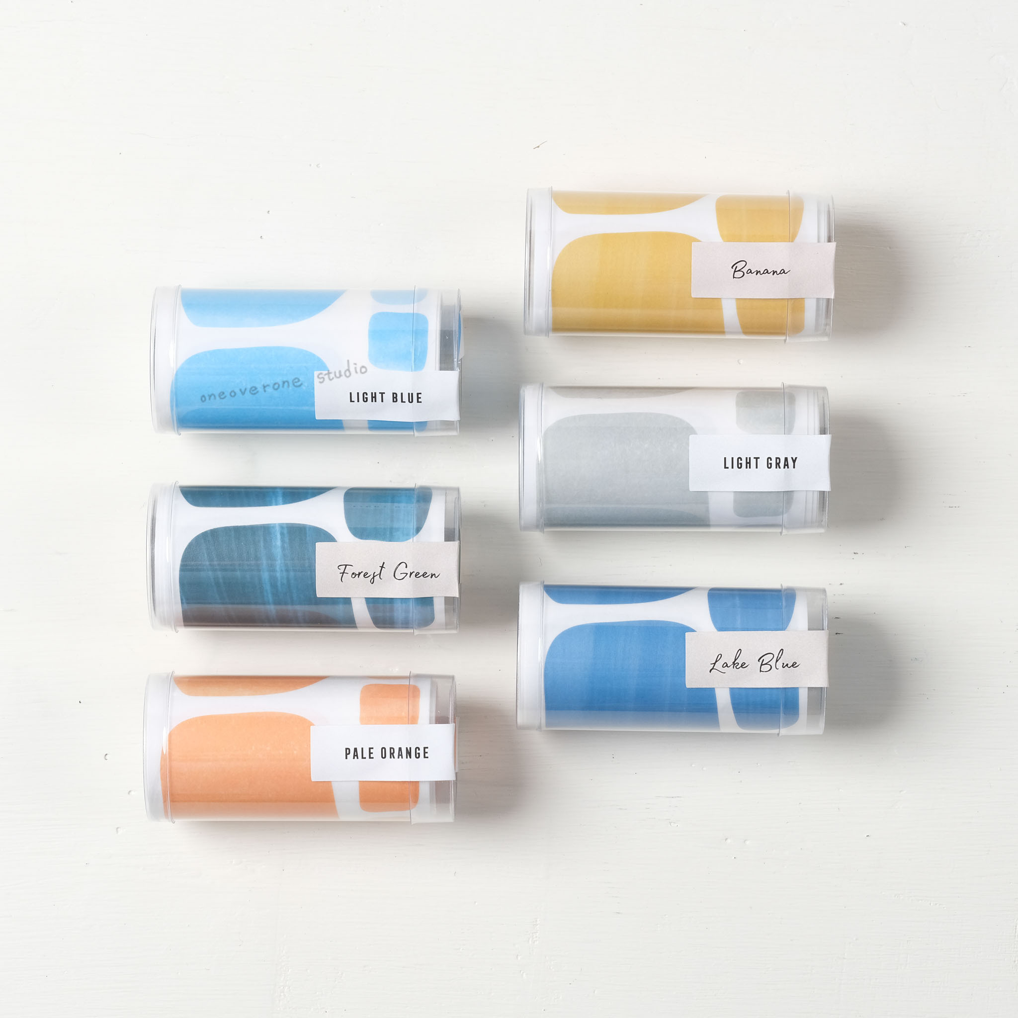 水彩紋理捲狀貼紙｜HARULABO 日本