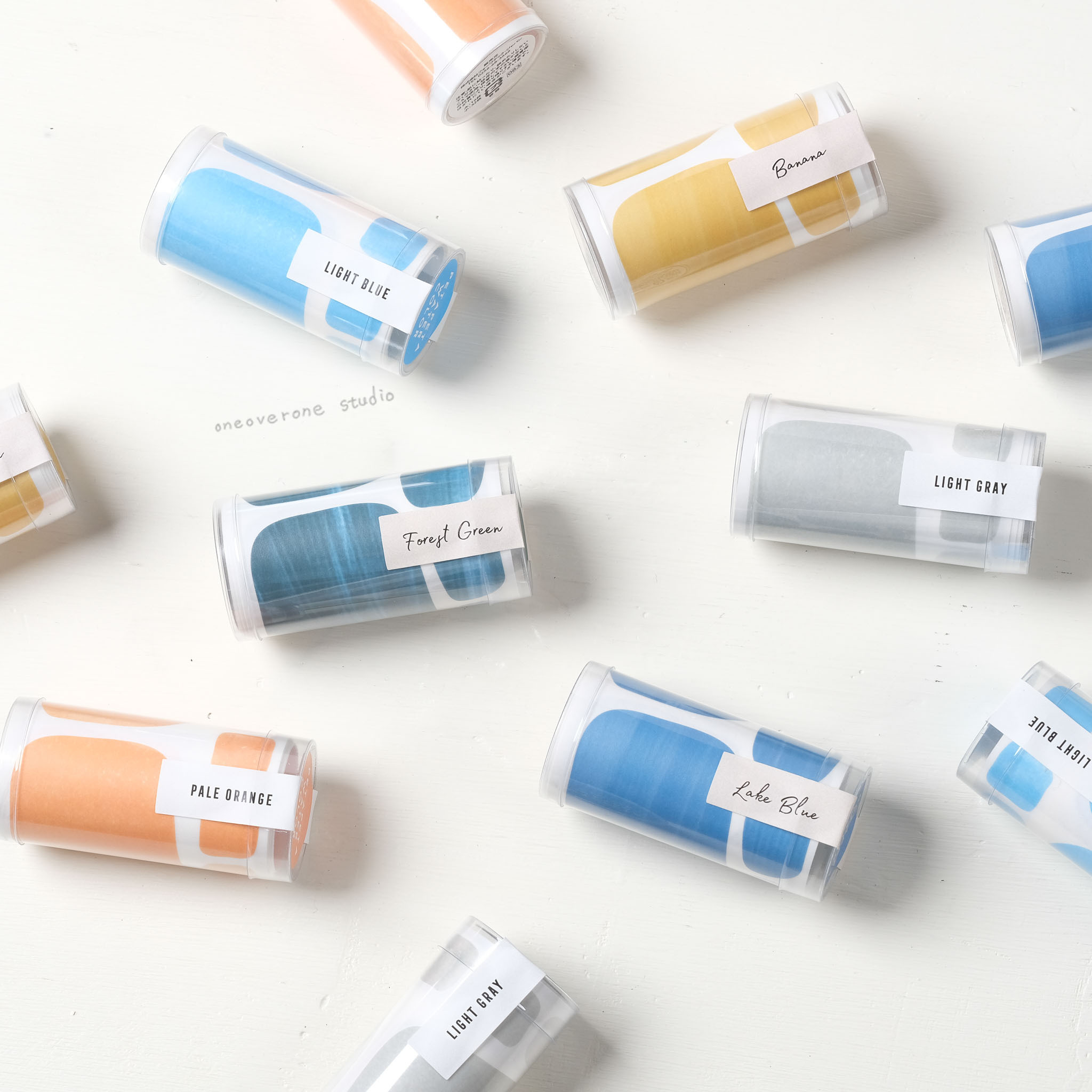 水彩紋理捲狀貼紙｜HARULABO 日本