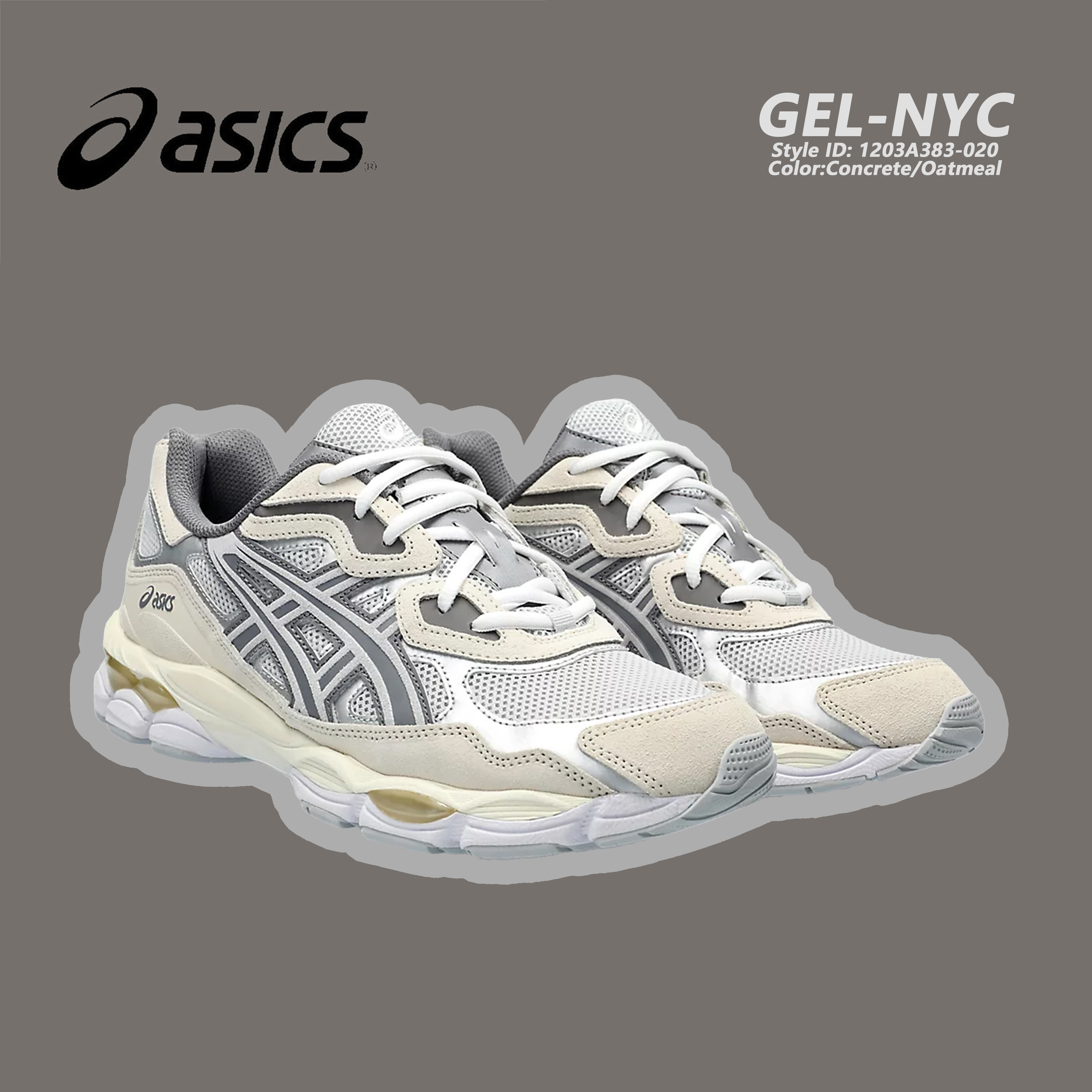 即納在庫品 Asics Gel-NYC Concrete/Oatmeal 27.5cm - 靴