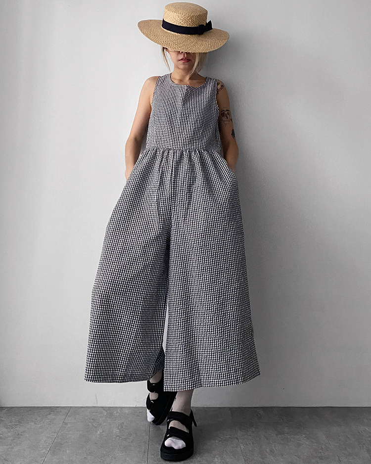 MFD-1803 格子連身褲