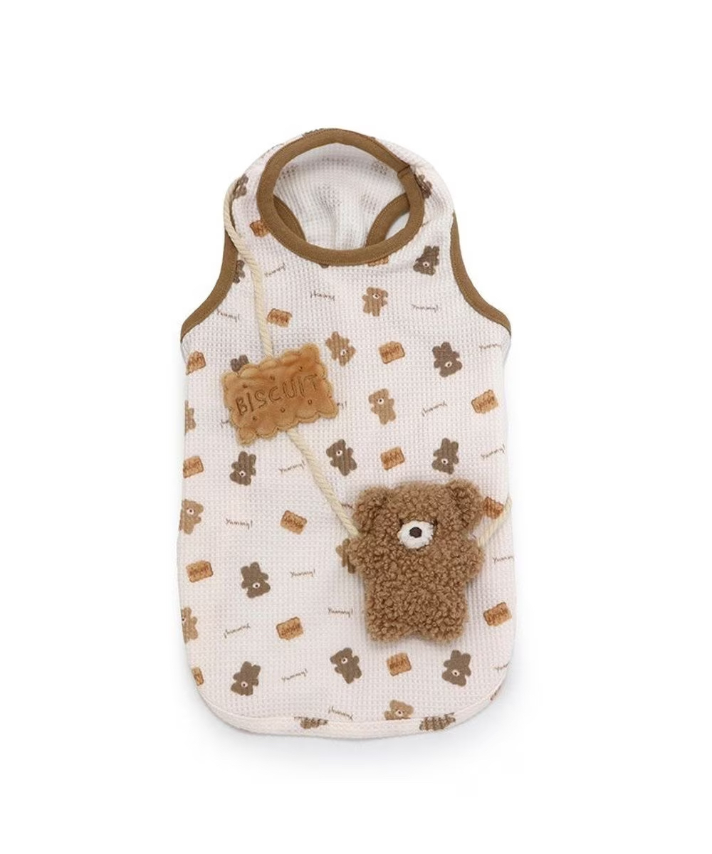 【Pet Paradise】Bear Biscuits Pattern Top <918-23001>