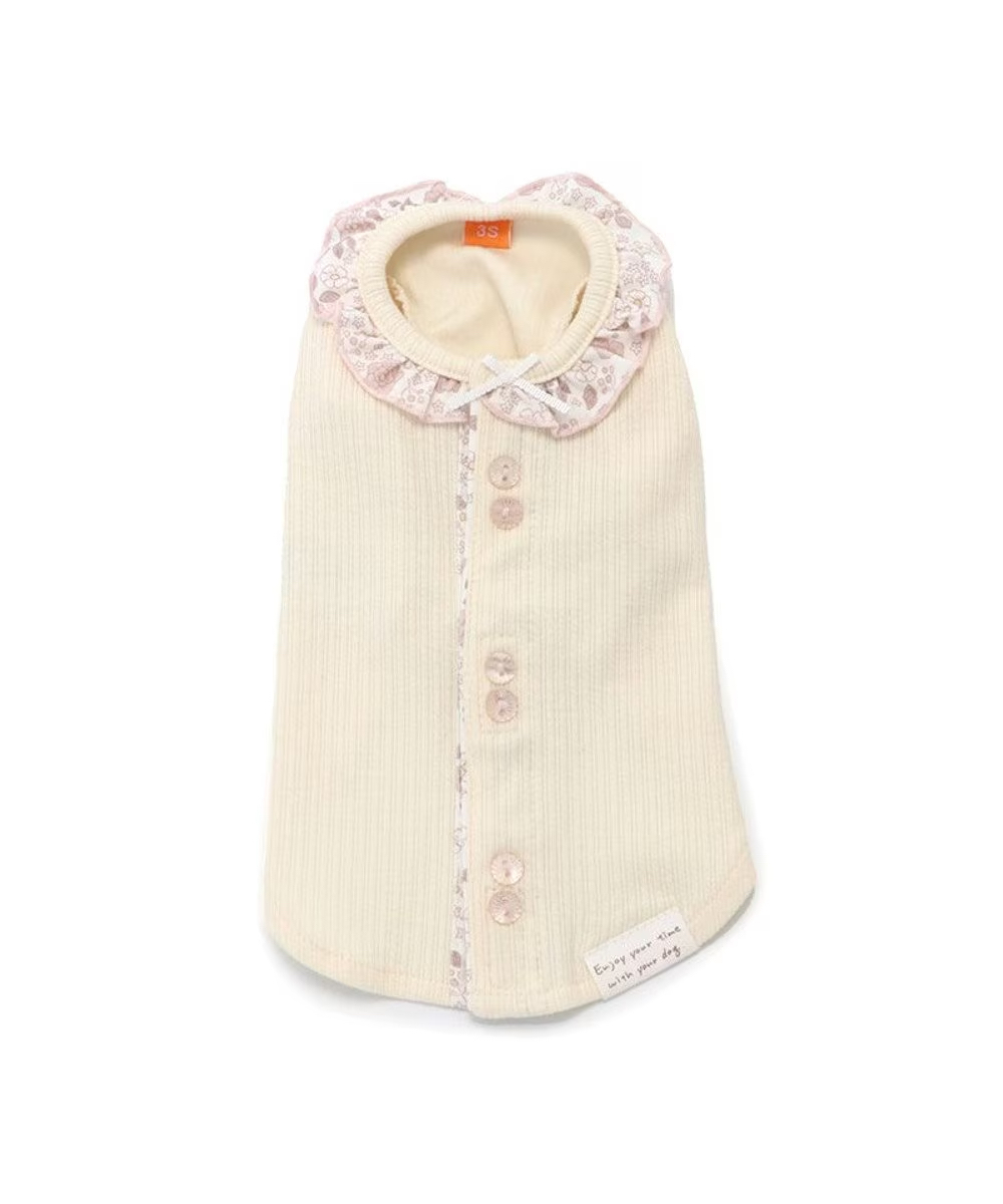 【Pet Paradise】Floral Open Back T-shirt <918-17804>