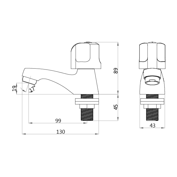 凱撒 陶瓷芯雙立栓(全配)B115C/-D/-S