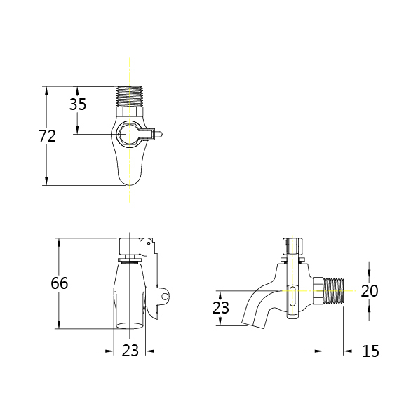 凱薩 公共用龍頭W025