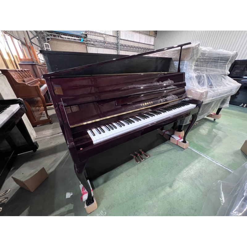 嚴選鋼琴 山葉 YAMAHA L102 日本製 深棕 彎腳 原木鋼琴 山葉 小型 二手鋼琴 中古鋼琴 漢麟樂器鋼琴店