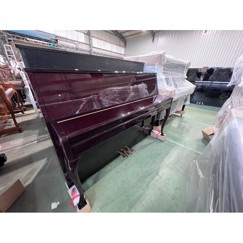 嚴選鋼琴 山葉 YAMAHA L102 日本製 深棕 彎腳 原木鋼琴 山葉 小型 二手鋼琴 中古鋼琴 漢麟樂器鋼琴店