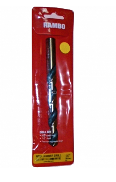 英國"RAMBO"(1/2")柄黑金鋒鋼鑽咀(英制)