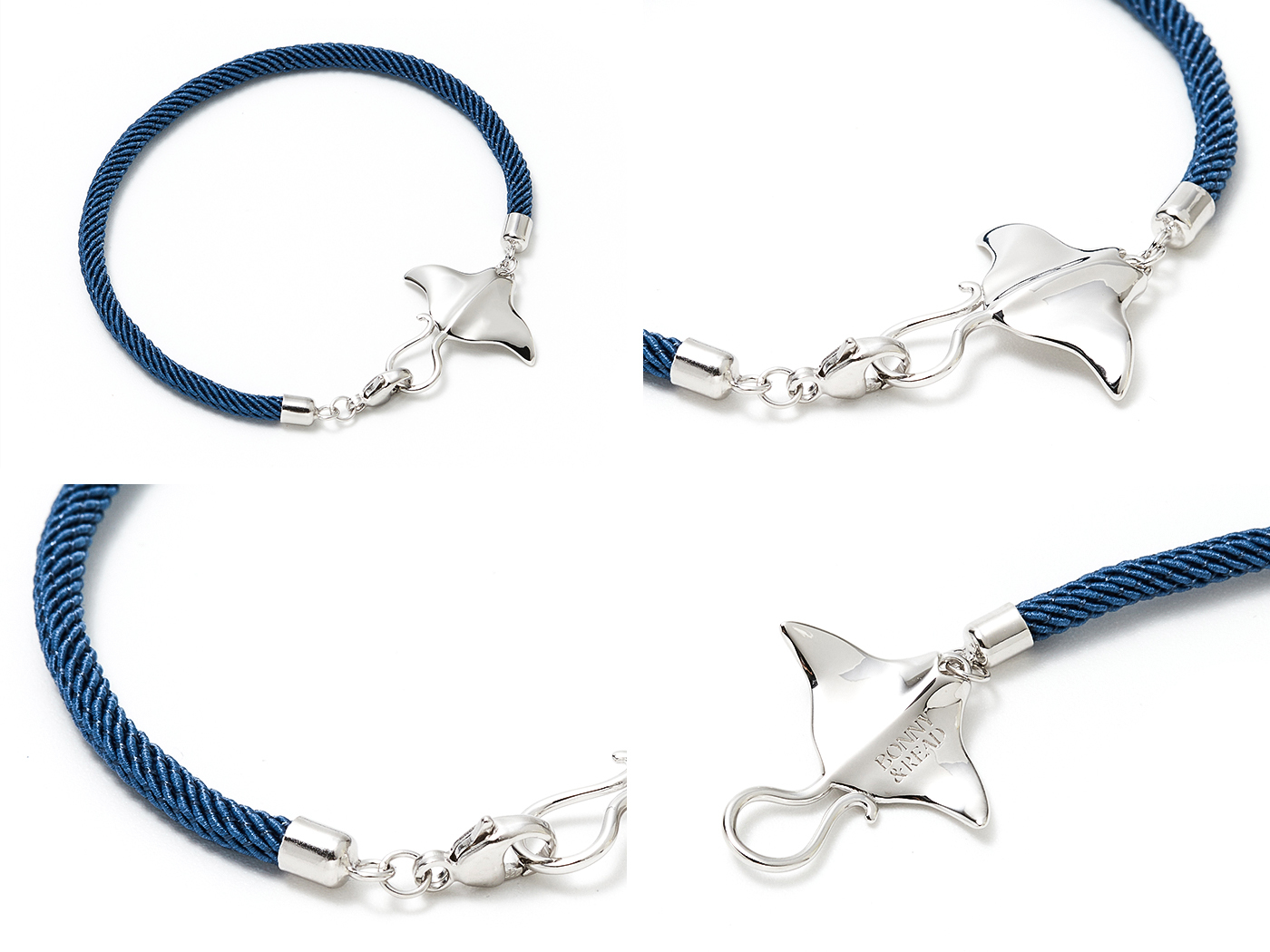 平價飾品,純銀,魟魚,情侶,編織手鍊