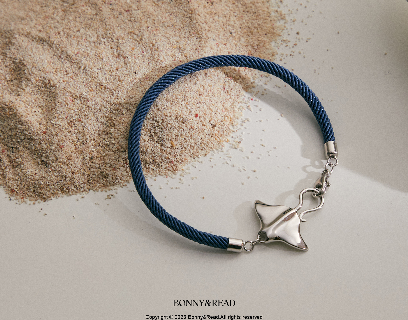 平價飾品,純銀,魟魚,情侶,編織手鍊