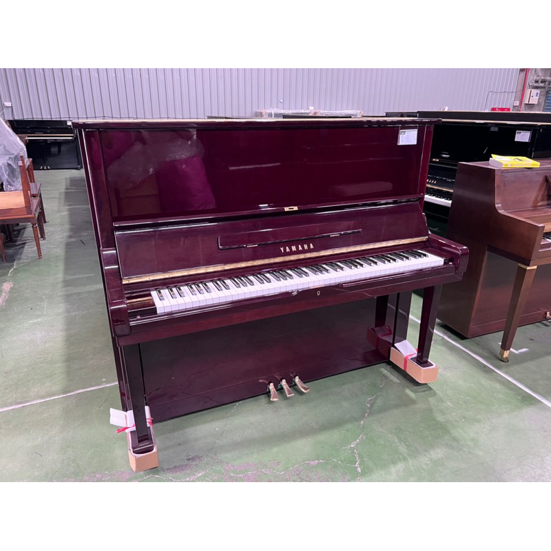 嚴選鋼琴 山葉 YAMAHA U3 紅木鏡面 內外如新品質 3號琴 二手鋼琴 中古鋼琴 漢麟樂器鋼琴店 現貨百台