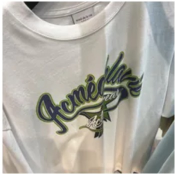 [S] ADLV STAR BASEBALL SHORT SLEEVE T-SHIRT,WHITE, ADLV23SS-SSSBBL-WHT (SAV248)