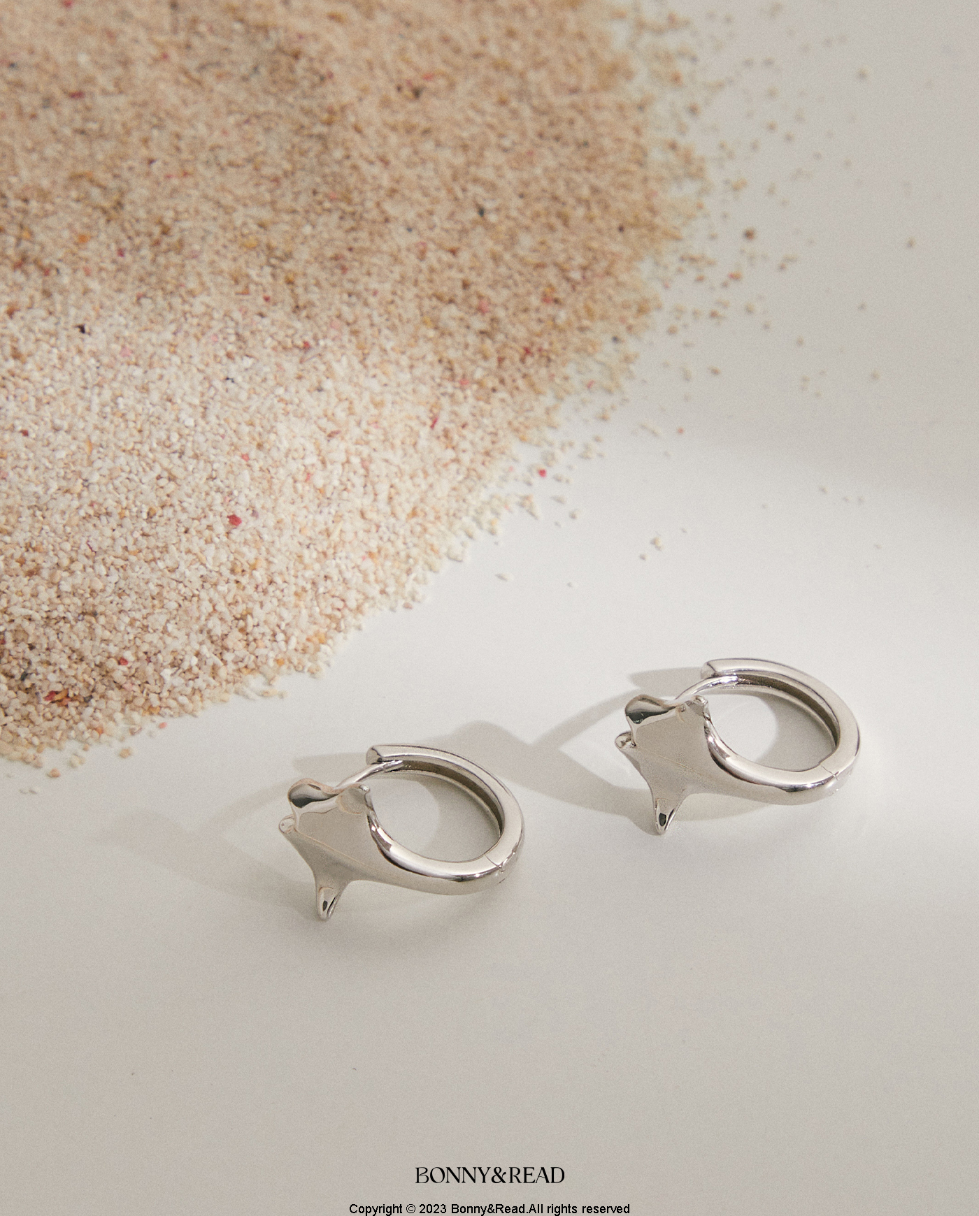 平價飾品,純銀,魟魚,圈圈耳環,耳環