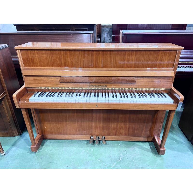 嚴選歐洲琴 德國原裝 ZIMMERMANN 日耳曼 直立鋼琴 原木小型 中古鋼琴 二手鋼琴 漢麟樂器 鋼琴店 現貨百台