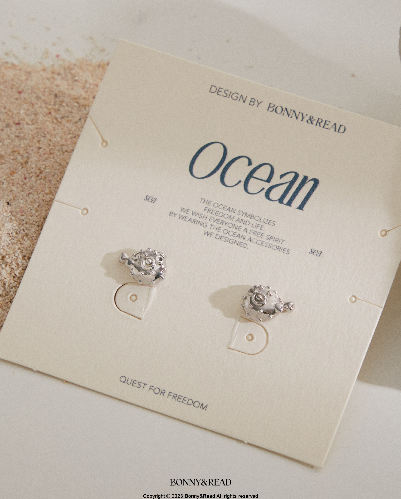 平價飾品,銀針,河豚,耳環