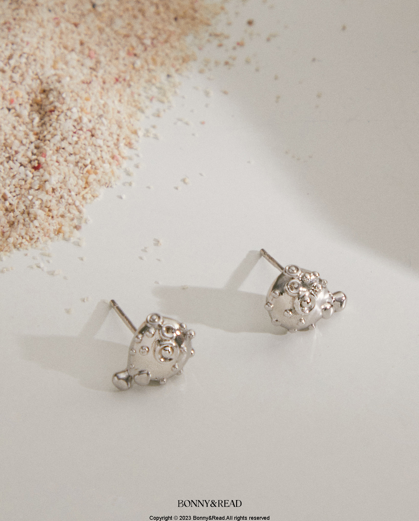 平價飾品,銀針,河豚,耳環