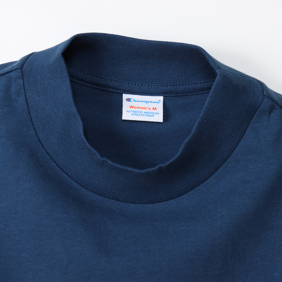 女款-CASUAL 寬鬆Logo短Tee-深藍色（CW-X309-370）