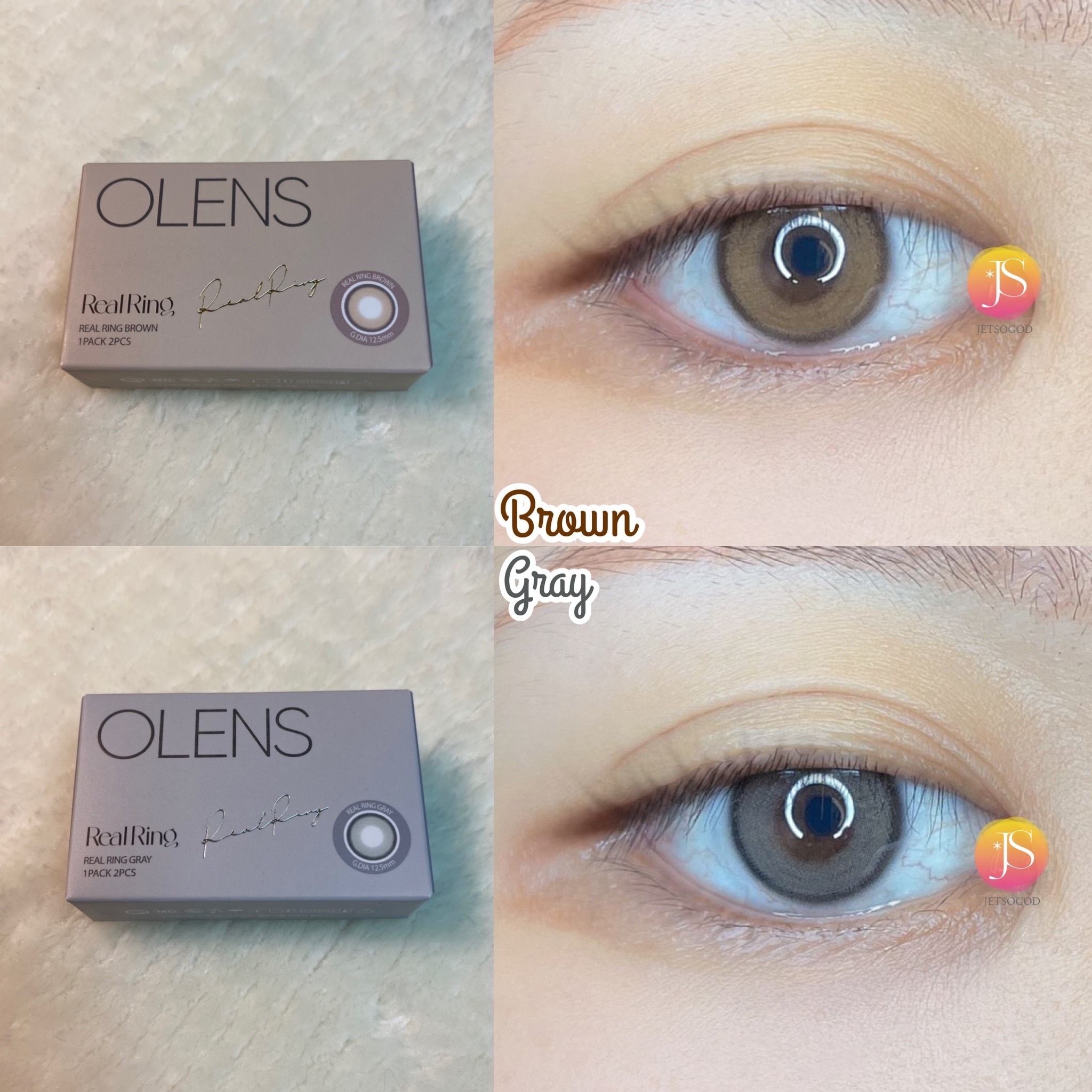 *散光*OLENS Real Ring Monthly Toric (Brown)(1P)