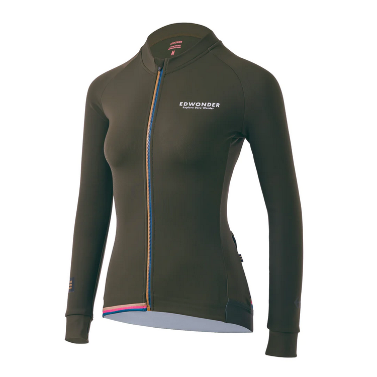EdWonder EdW Edition Thermal Long Sleeve Jersey - Olive Green (Women)