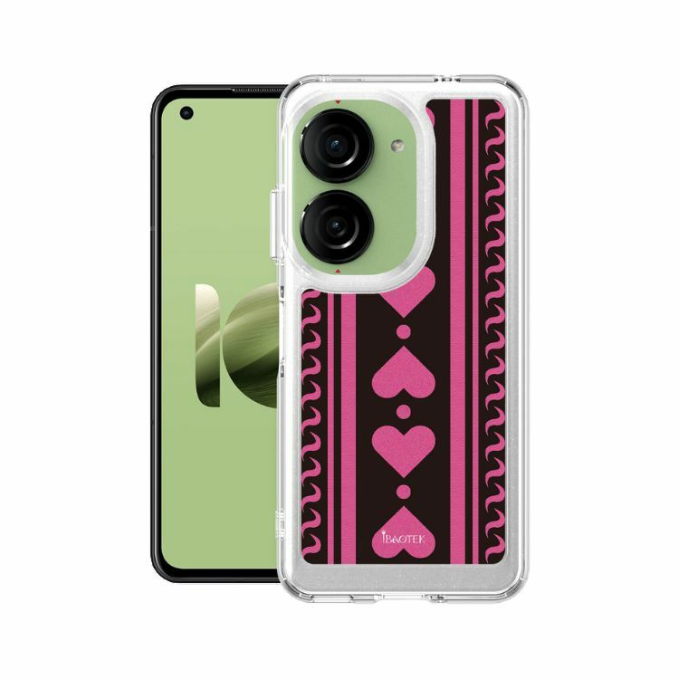 Asus ZenFone 9/10手機防摔殼粉黑毛尼