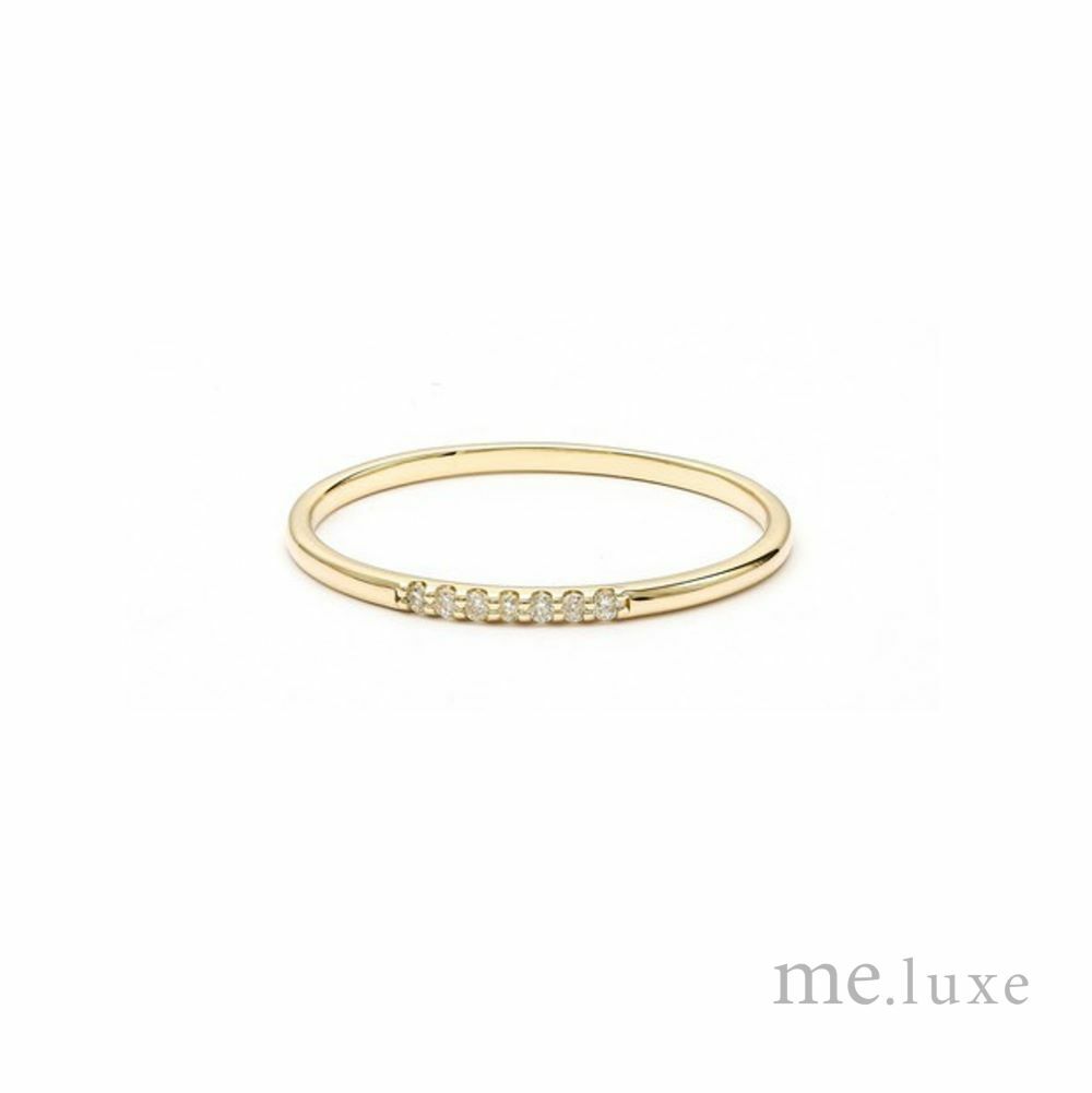 【me.luxe】K10微鑲鑽石7顆戒