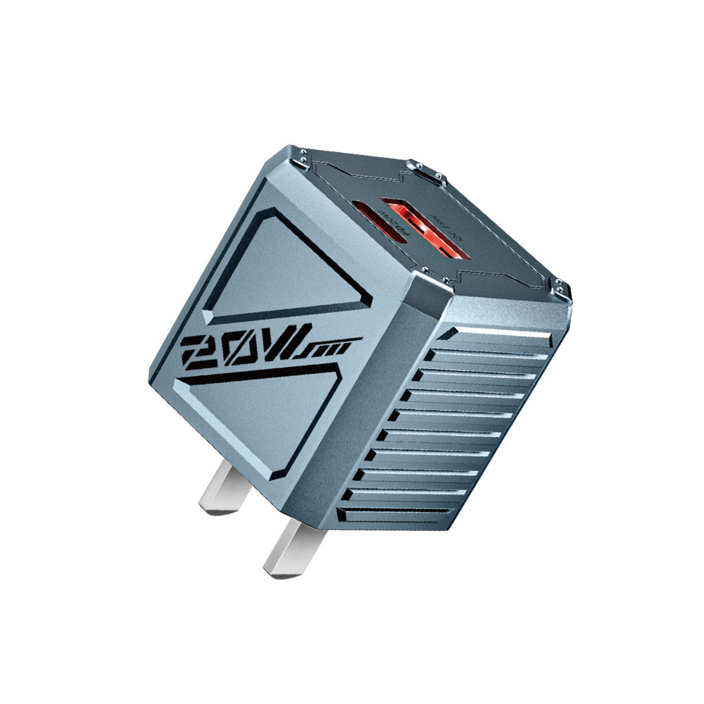 機械雙孔充電器【PD20W+QC18W雙孔快充】A+C20W