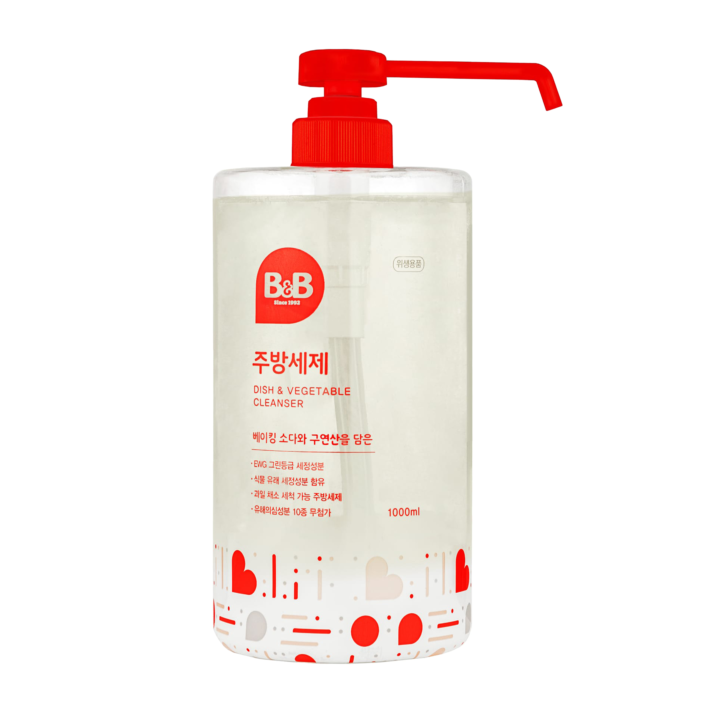 B&B - 嬰幼兒餐具果蔬清潔劑 1000ml