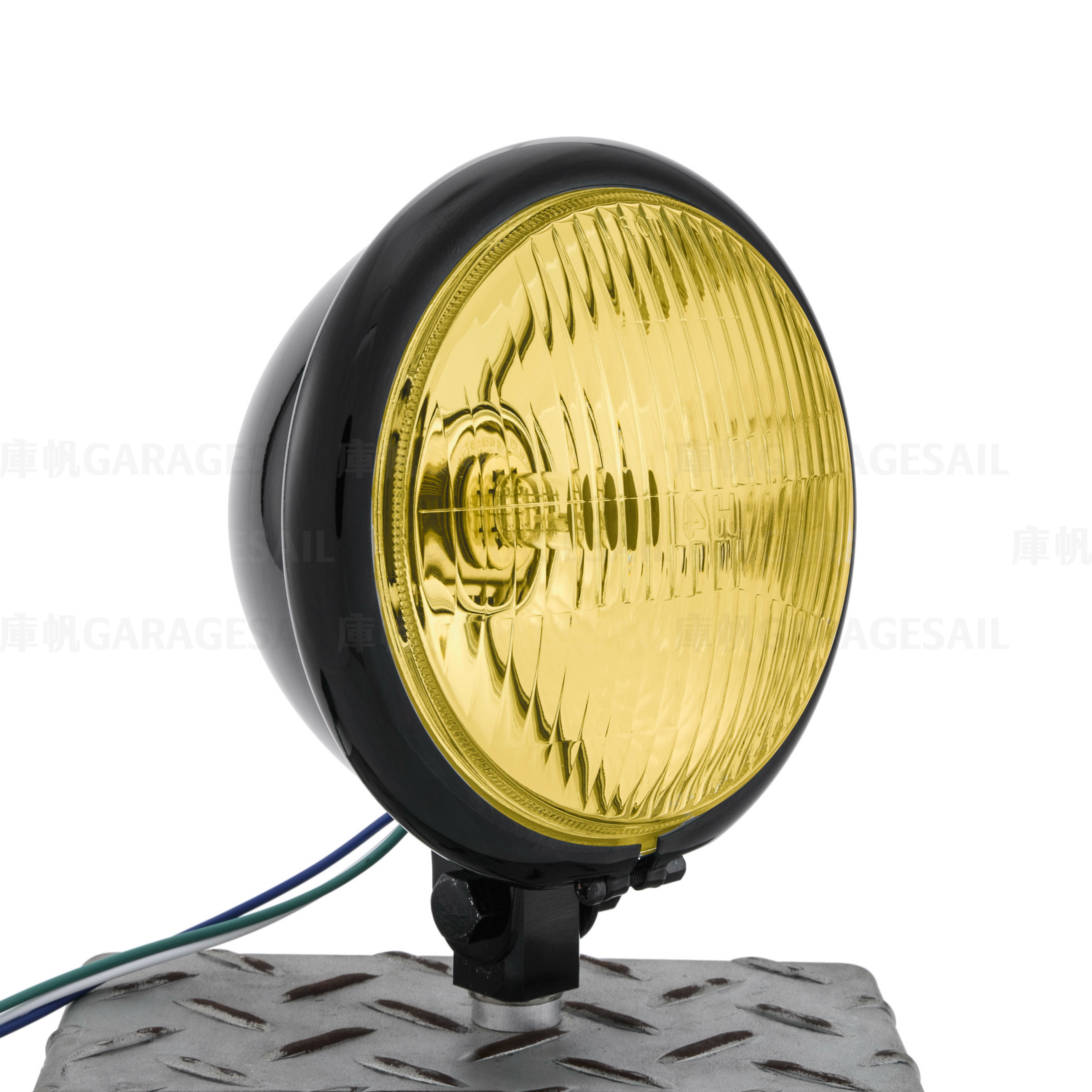 5.75吋圓 下鎖式 大燈 亮黑