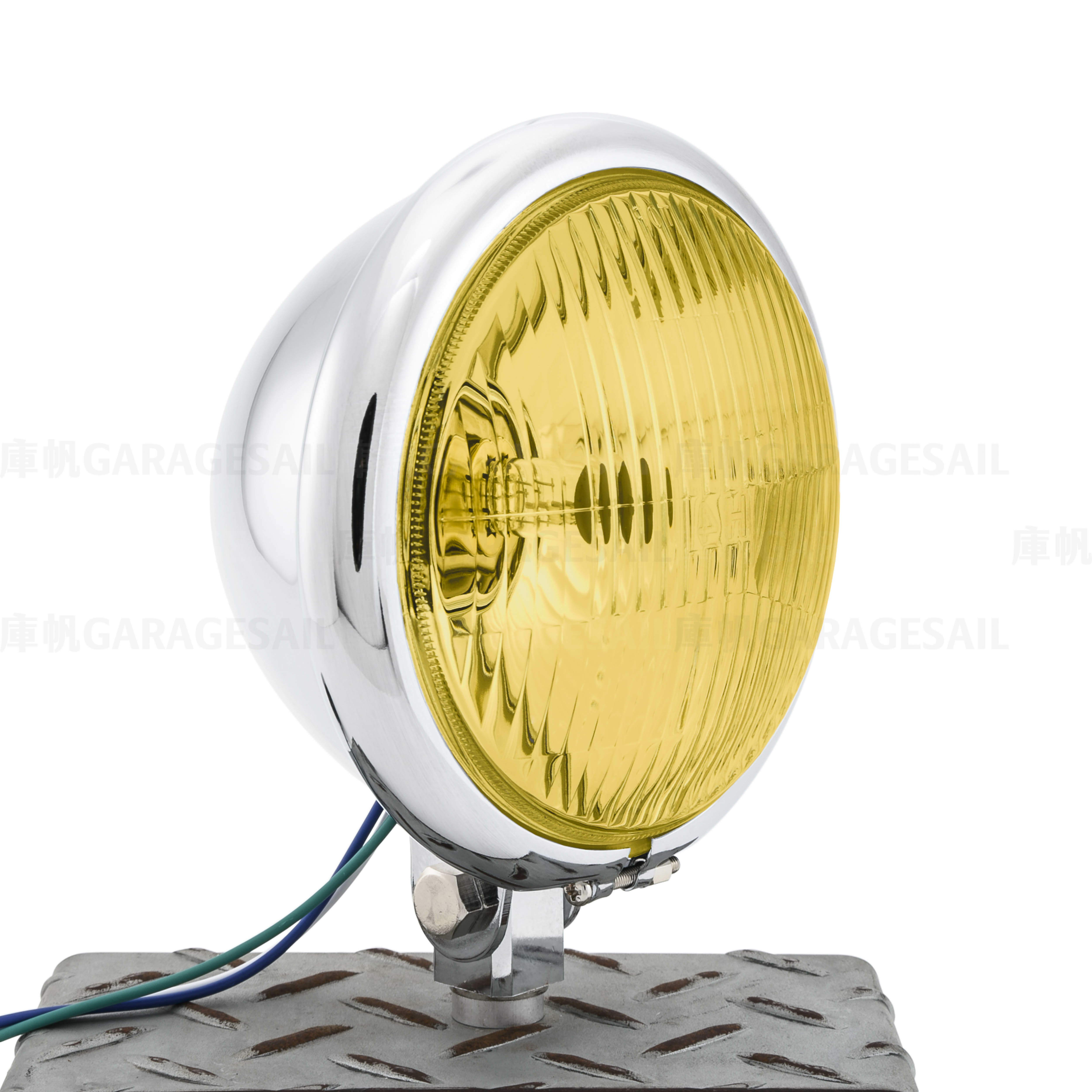 5.75吋圓 下鎖式 大燈 - 電鍍銀