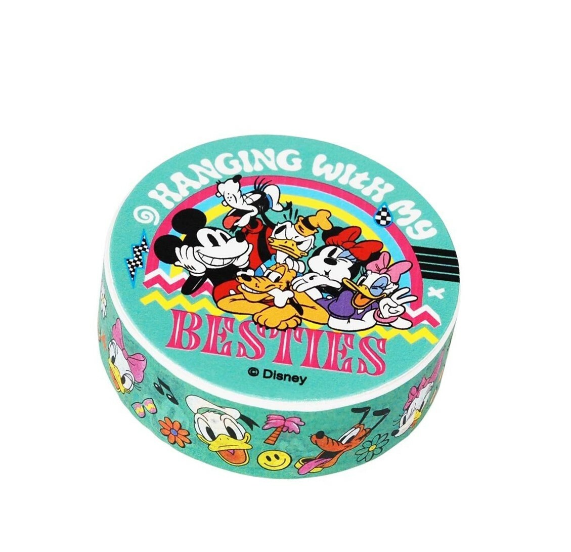 迪士尼米奇 - 紙膠帶 膠紙 MICKEY & FRIENDS-green
