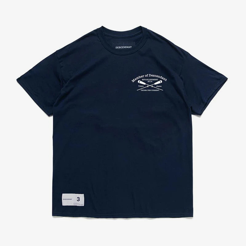 DESCENDANT CROSS PADDLE SS TEE - NAVY