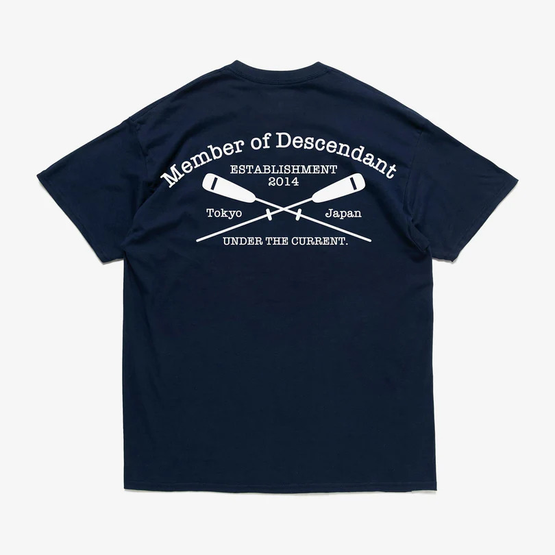 DESCENDANT CROSS PADDLE SS TEE - NAVY
