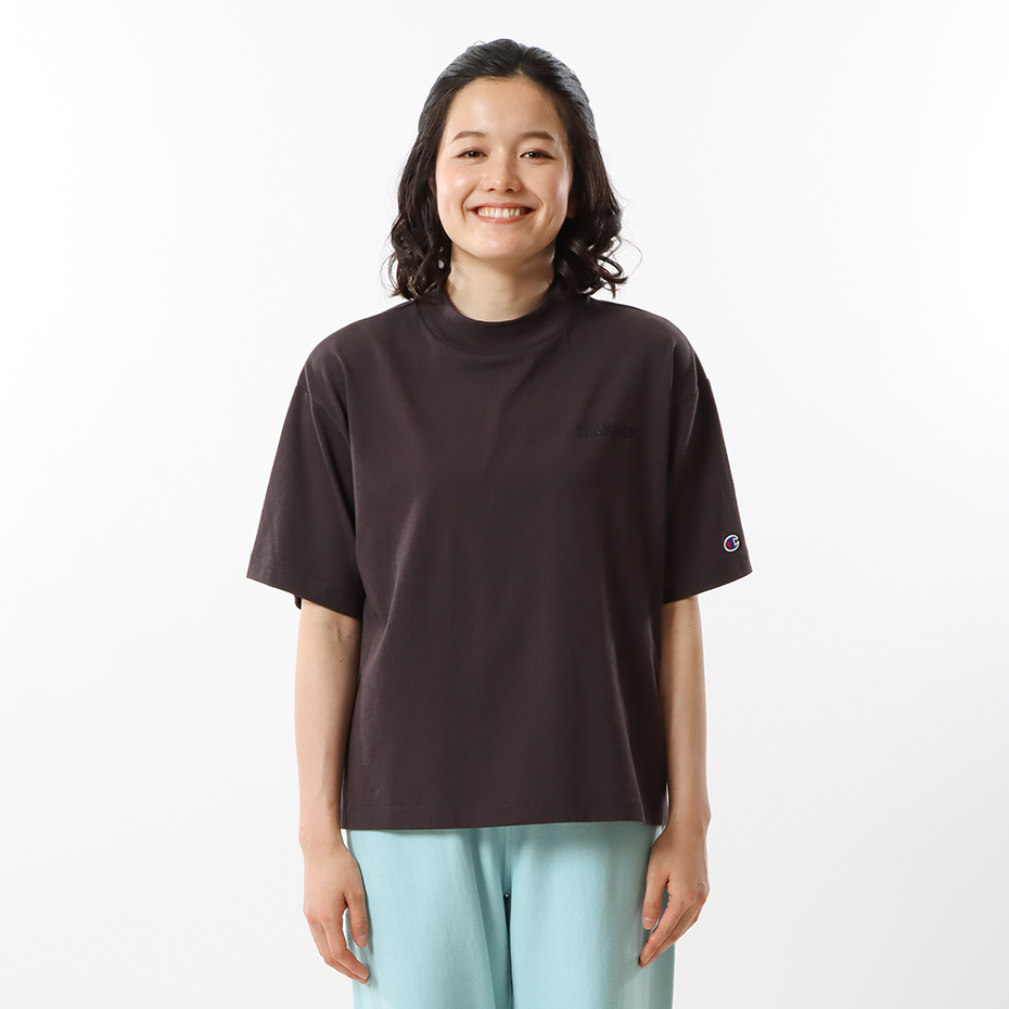 女款-CASUAL 寬鬆Logo短袖TEE-黑色（CW-X309-055）